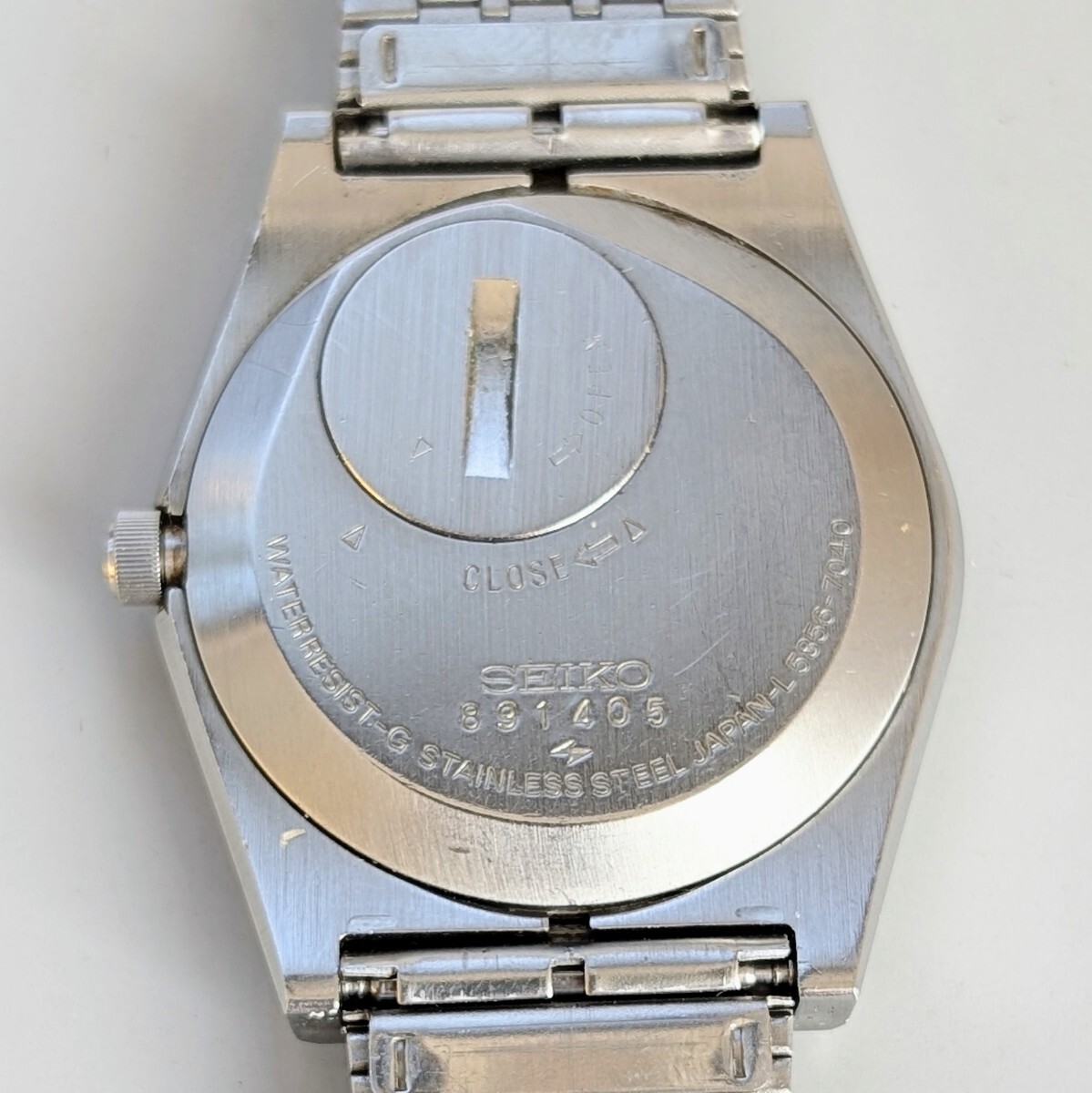 SEIKO 5856-7000 SEIKO KING QUARTZ セイコーキングクオーツ シルバー