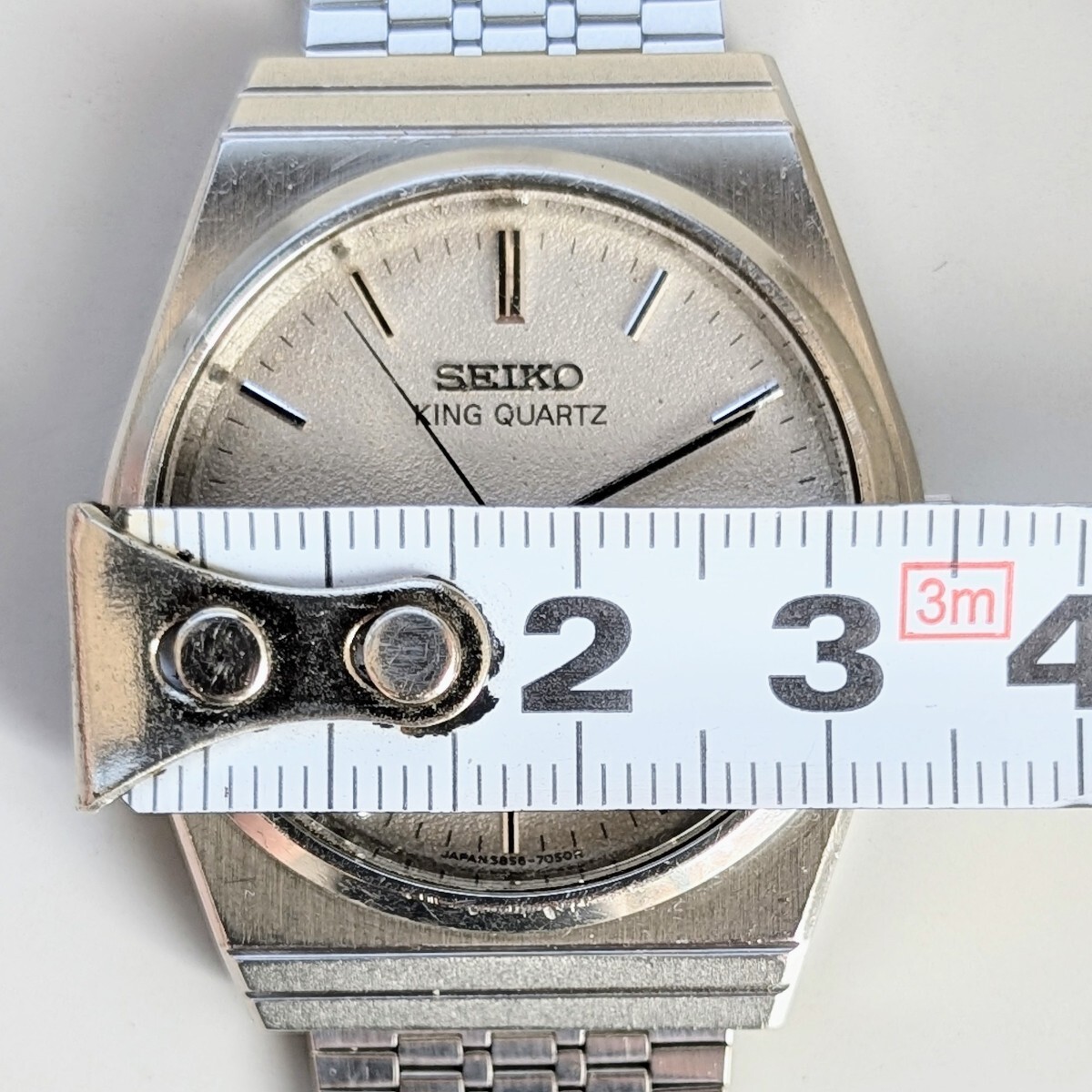 SEIKO 5856-7000 SEIKO KING QUARTZ セイコーキングクオーツ シルバー