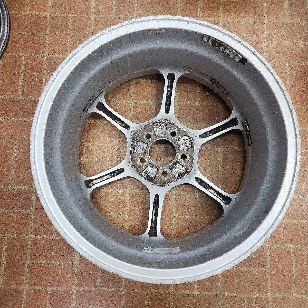 ヨコハマ　ADVAN　RACING　17インチ　7J+48　5H-100　中古　 軽量_9