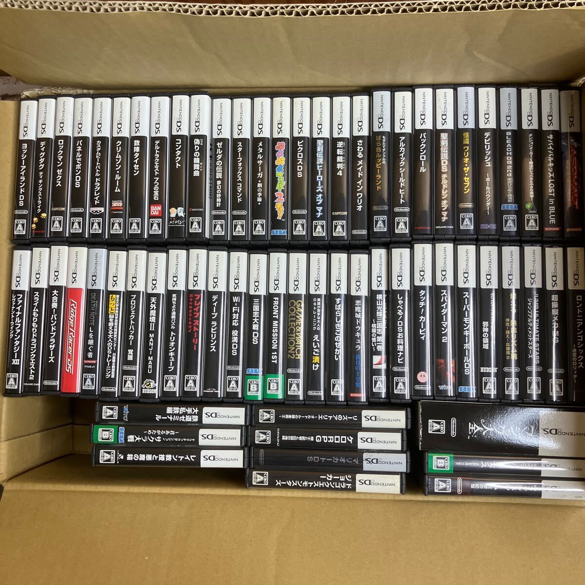 11-242] Nintendo DS ソフト ケース/取説のみ 空箱 66点 まとめ