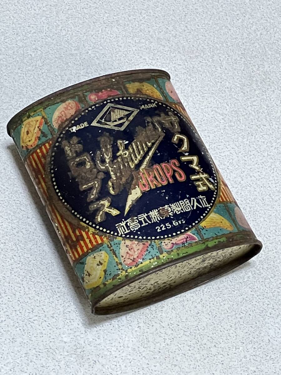 ドロップ缶 戦前 サクマ式ドロップス 佐久間製菓 ブリキ缶 レトロ