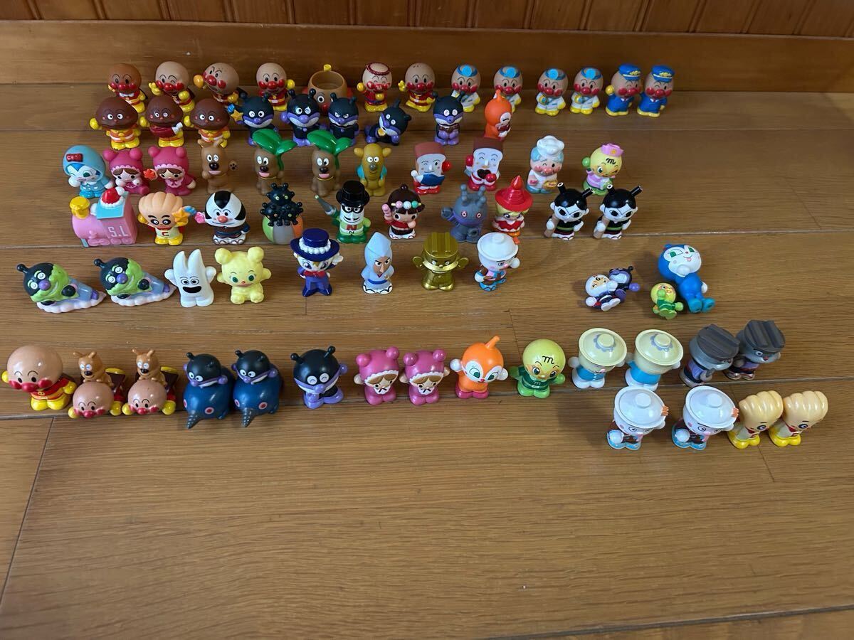 中古 69体 アンパンマン玩具大量セット ソフビ 指人形 ミニフィギュア