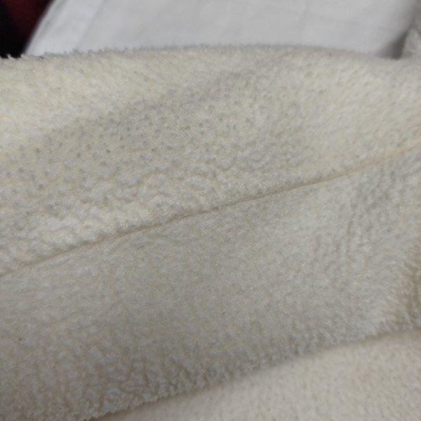 K708 AIGLE エーグル フリース ジャケット アウトドア キャンプ スタンドカラー ロゴ アウター ポリエステル ホワイト サイズ L_10