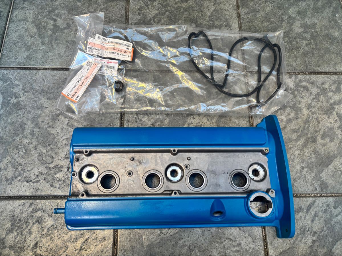 ４ＡＧエンジンヘッドカバー AE111エンジンヘッドカバー&新品ガスケットAE101AE86 4AG レビン