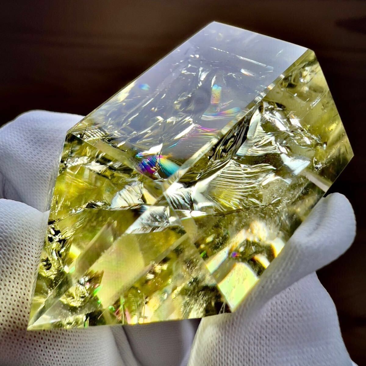 非加熱 天然無処理 シトリン 黄水晶 ポイント 原石 虹 高品質】天然非加熱 シトリン バイーア州産 黄水晶 ポイント