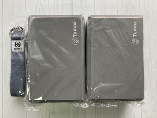 Tumaz ヨガブロック ヨガストラップ セット 防滑性 安定性 軽量 ストレッチ ピラティス 734_1