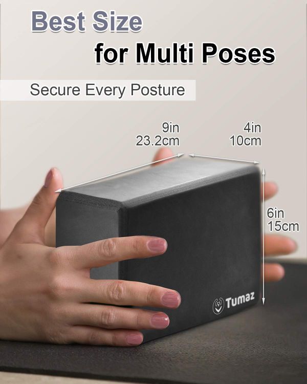 Tumaz ヨガブロック ヨガストラップ セット 防滑性 安定性 軽量 ストレッチ ピラティス 734_3