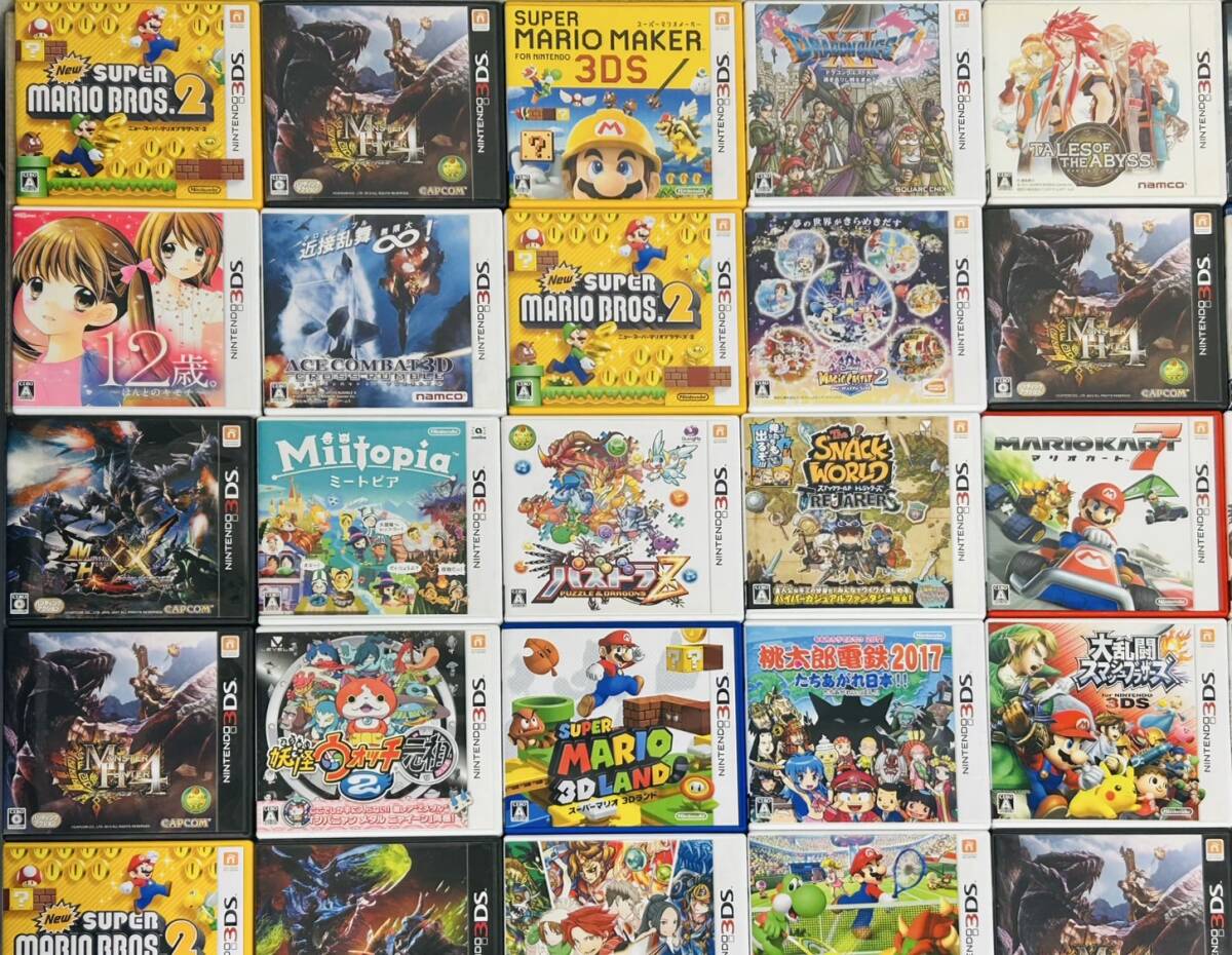 Nintendo ニンテンドー 3DS ソフト ケース付 91本 マリオメーカー