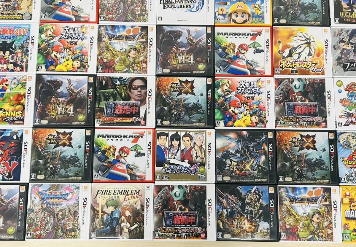Nintendo ニンテンドー 3DS ソフト ケース付 91本 マリオメーカー