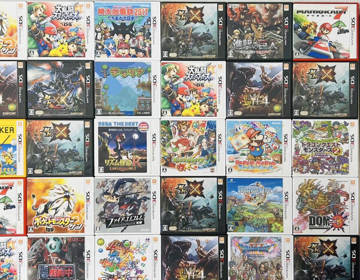 Nintendo ニンテンドー 3DS ソフト ケース付 91本 マリオメーカー