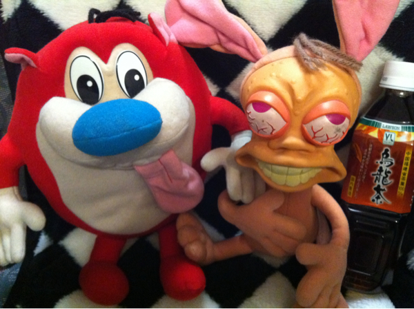 レン＆スティンピーREN＆STIMPYアメリカ雑貨 レアキャラクター