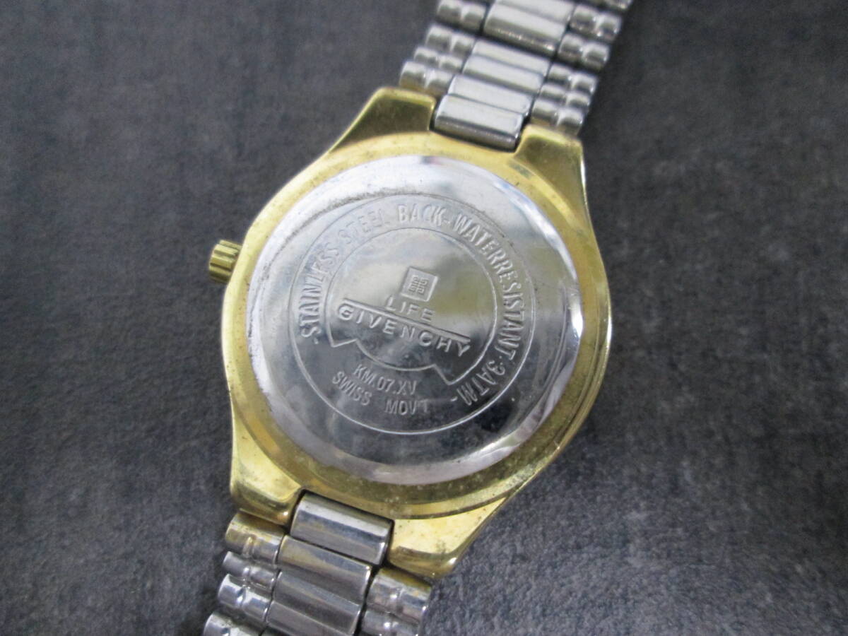 1211n S14733】 ジバンシィ GIVENCHY LIFE KM.07.XV クォーツ 腕時計 