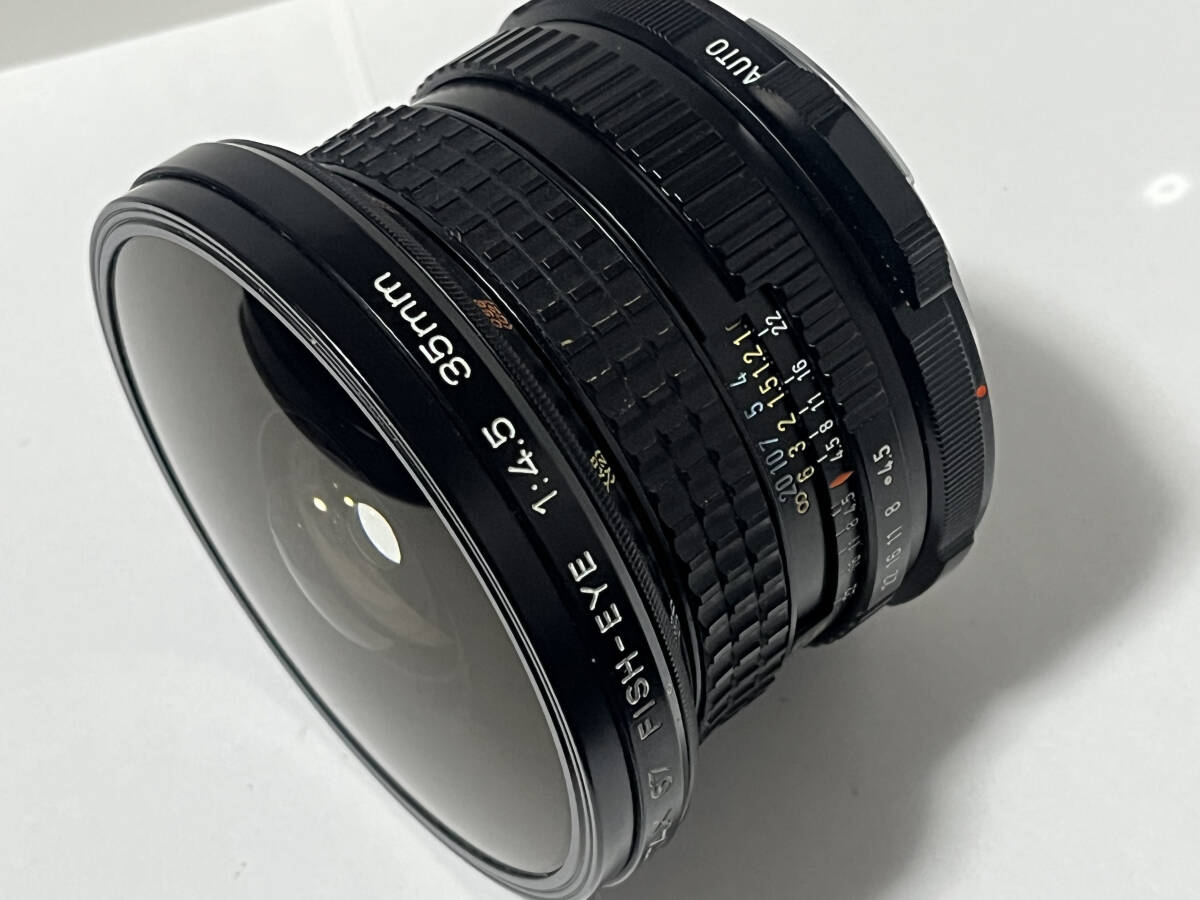 ペンタックス PENTAX 67 35mm F4.5 フィッシュアイレンズ FISH-EYE 中