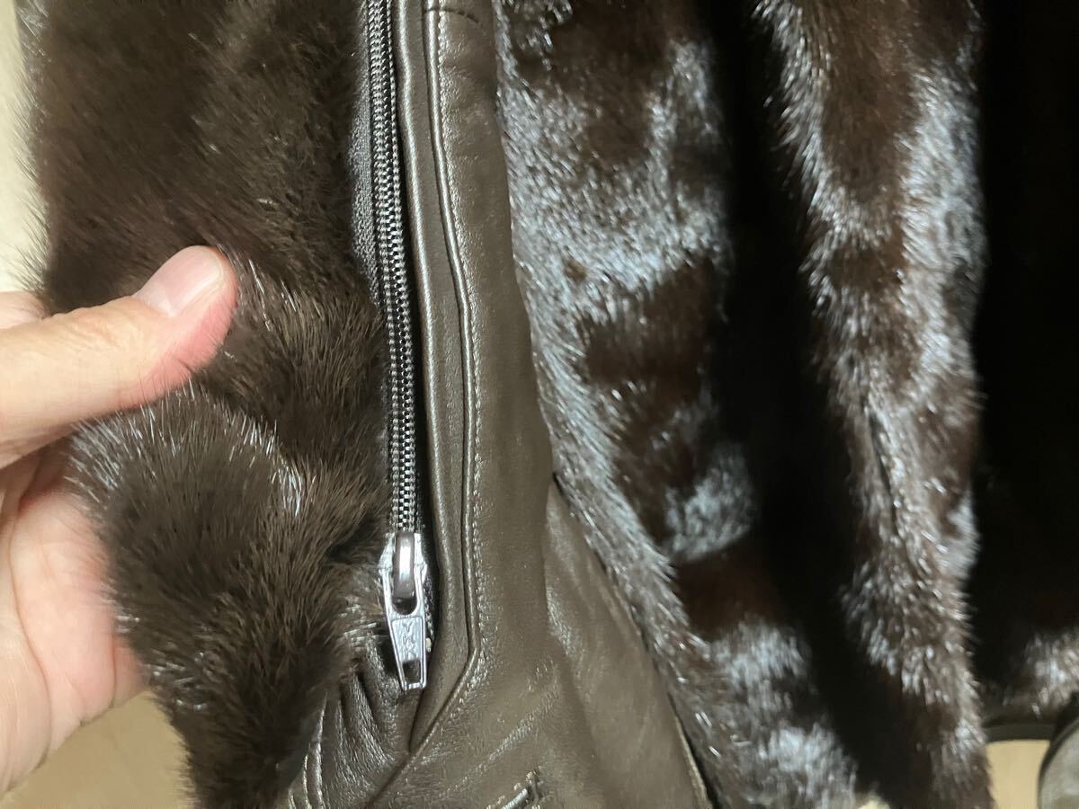 最高級‼️ PIERRE BALMAIN ミンクコート 毛皮 ハーフ丈 ブラウン