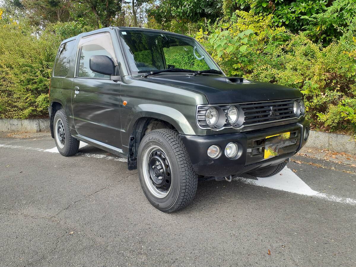 車検8年1月 4WD 5MT 20バルブターボ 丸目4灯 スタッドレス 三菱