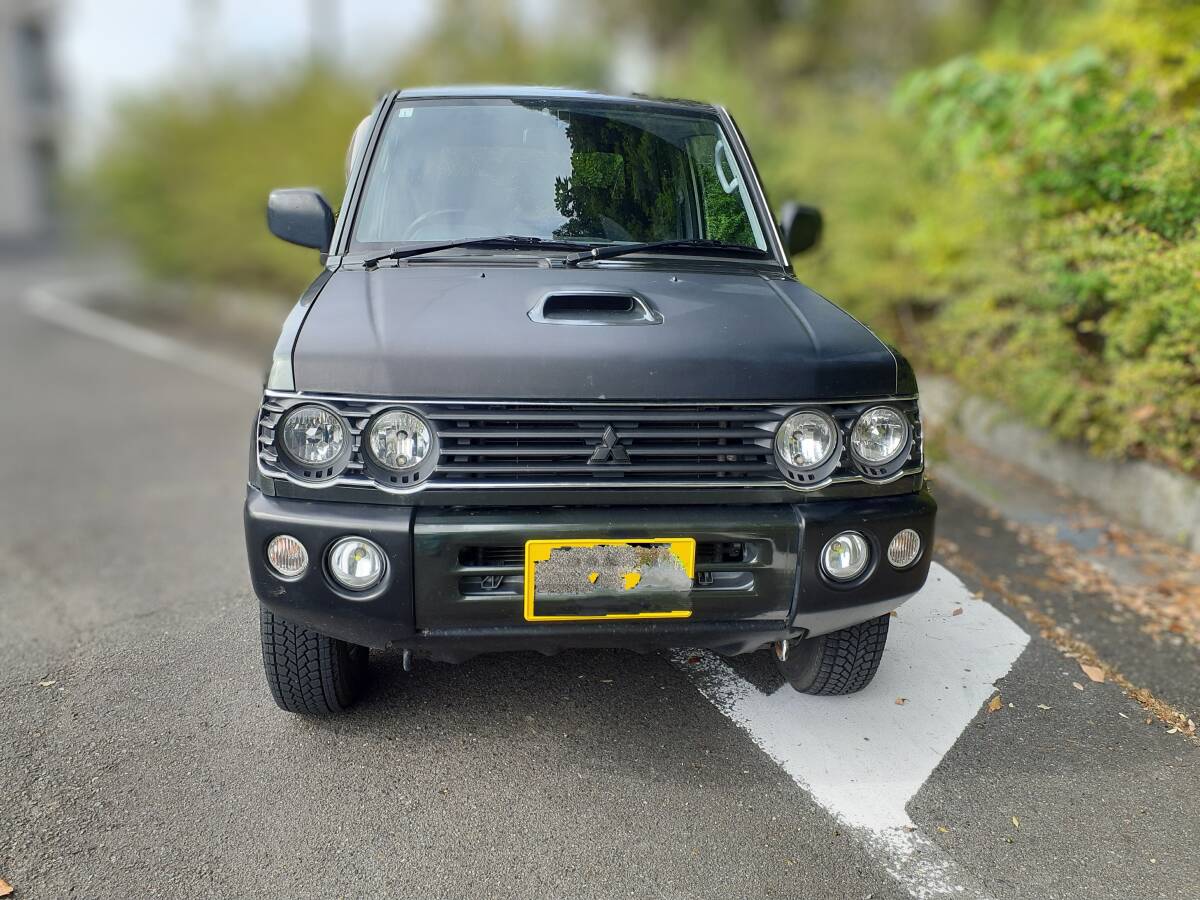車検8年1月 4WD 5MT 20バルブターボ 丸目4灯 スタッドレス 三菱