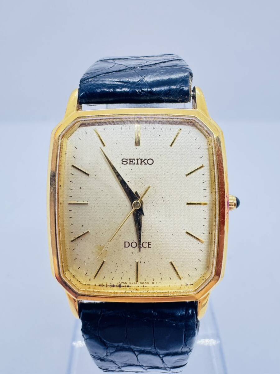 1円☆不動☆【SEIKO】セイコー DOLCE ドルチェ 8J41-5000 ※リューズ
