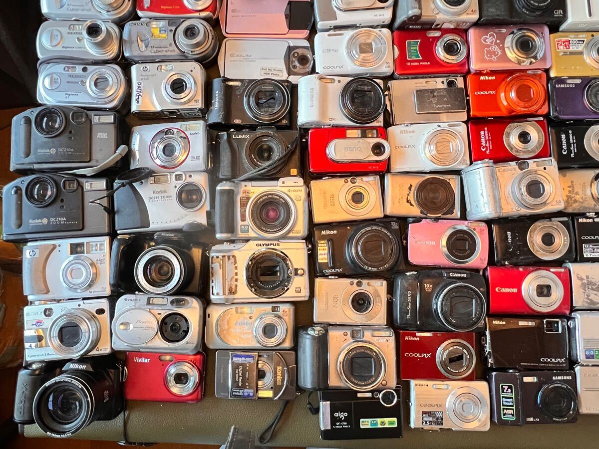 ★デジタルカメラ ②★デジカメ まとめ売り カシオ/キャノン/オリンパス/ソニー/Nikon 富士など139台【中古/現状品/動作未確認ジャンク】_2