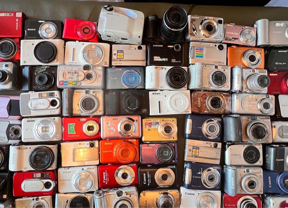 ★デジタルカメラ ②★デジカメ まとめ売り カシオ/キャノン/オリンパス/ソニー/Nikon 富士など139台【中古/現状品/動作未確認ジャンク】_6