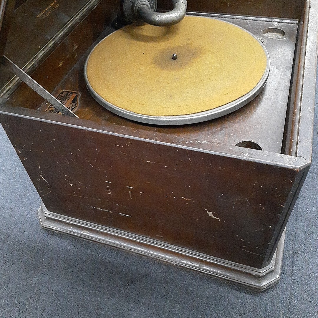 Victor ビクター Victrola ビクトローラ 蓄音機 J1-81針おまけ 動作