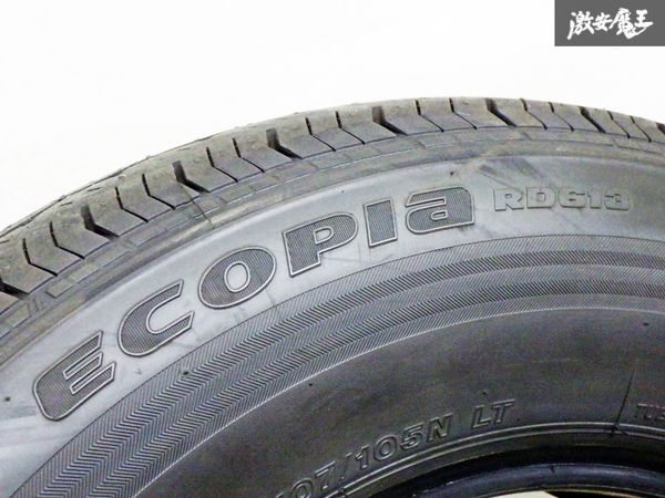 【 2023年製 バリ山!! 】 BRIDGESTONE ブリヂストン ECOPIA エコピア RD613 195/80R15 107/105N LT ラジアル タイヤ 単体 4本 即納 棚34C BRIDGESTONE エコピア ECOPIA 175&frasl;60R15 81H C