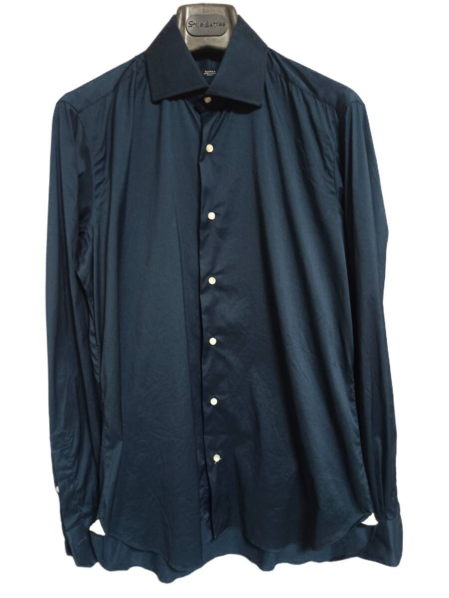 ⁄ BARBA バルバ シャツ メンズ 半袖シャツ ストレッチコットンナイロン