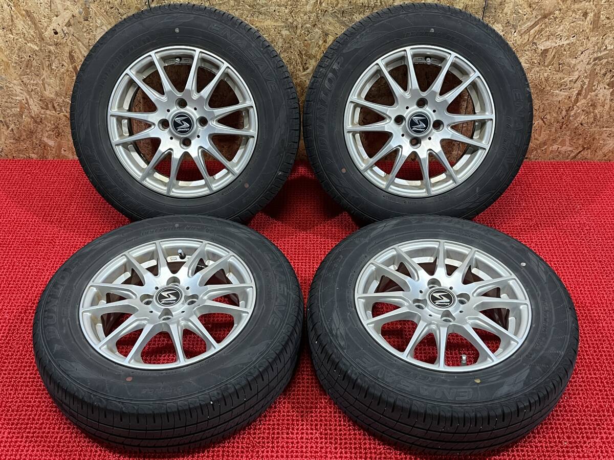BILLET STAR JAPAN Strategy 14×4.5J ＋42 4穴 PCD100 DUNLOP ENASAVE 185/70/R14 売切!!