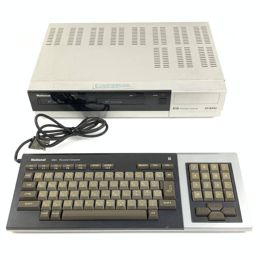 【起動確認済】National MSX CF-3000【ソフト付き】 National ナショナル CF-3000 MSX Personal Computer パーソナル