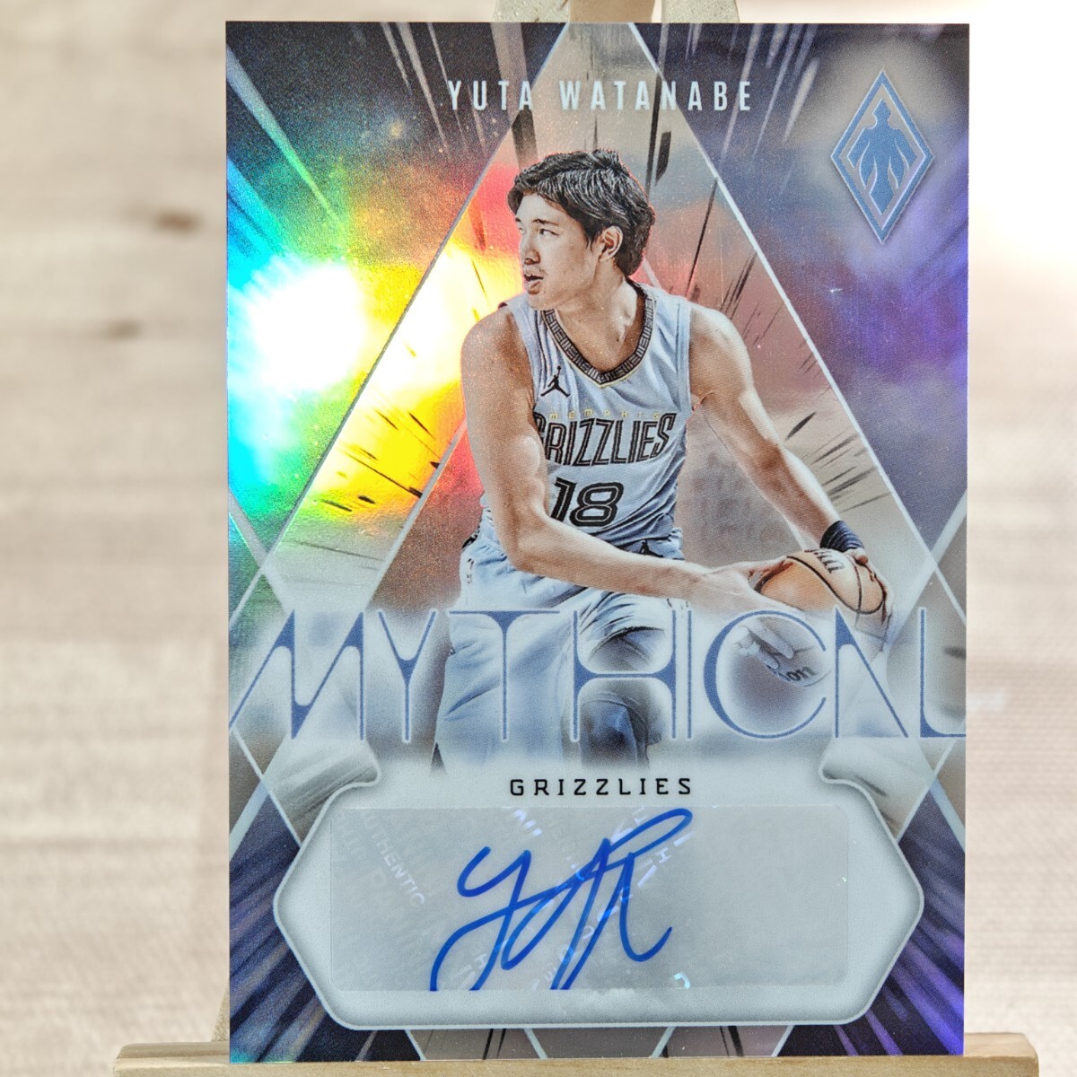 99枚限定 渡邊雄太 2023-24 Panini Phoenix Mythical Yuta Watanabe Auto 23/99 直筆サインカード メンフィス・グリズリーズ_1