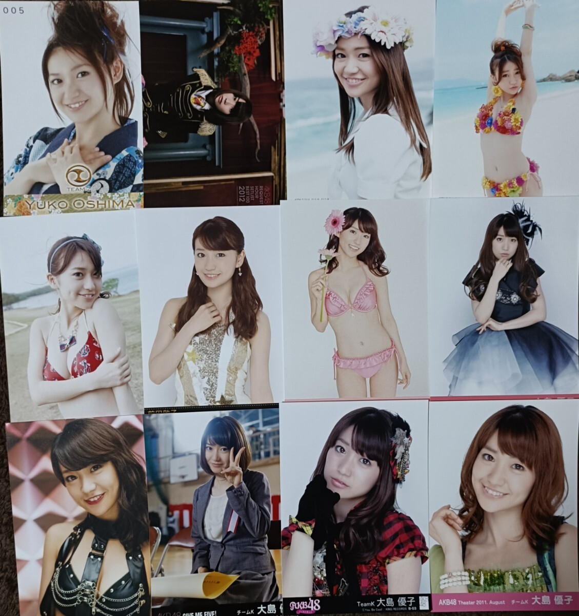 AKB48 大島優子 生写真約120枚 ブロマイド 公式 グッズ 特典 水着(大島
