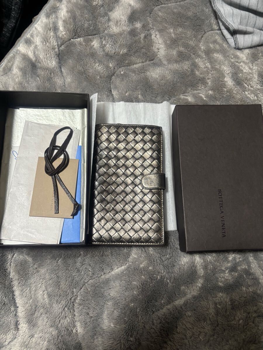 BOTTEGA ゴールド（金色）系 VENETA(ボッテガヴェネタ) 折りたたみ財布 