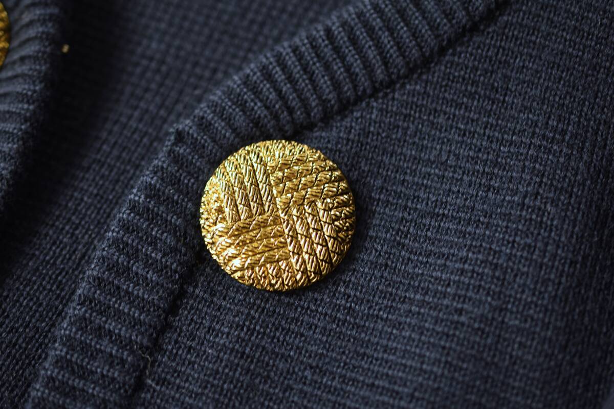 FOXEY カーディガン ニット 金ボタン ロング ジャケット ベージュ系 