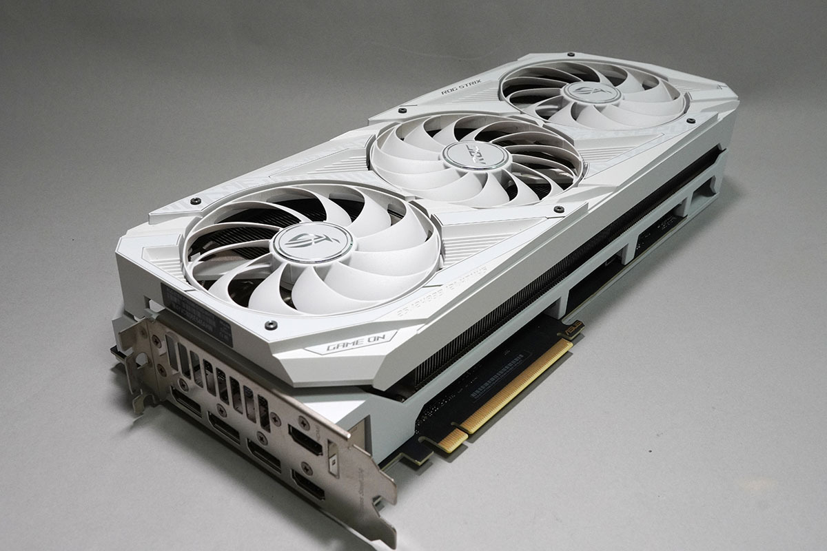 中古美品・送料無料】ASUS GeForce ROG-STRIX-RTX3080-O10G-WHITE 