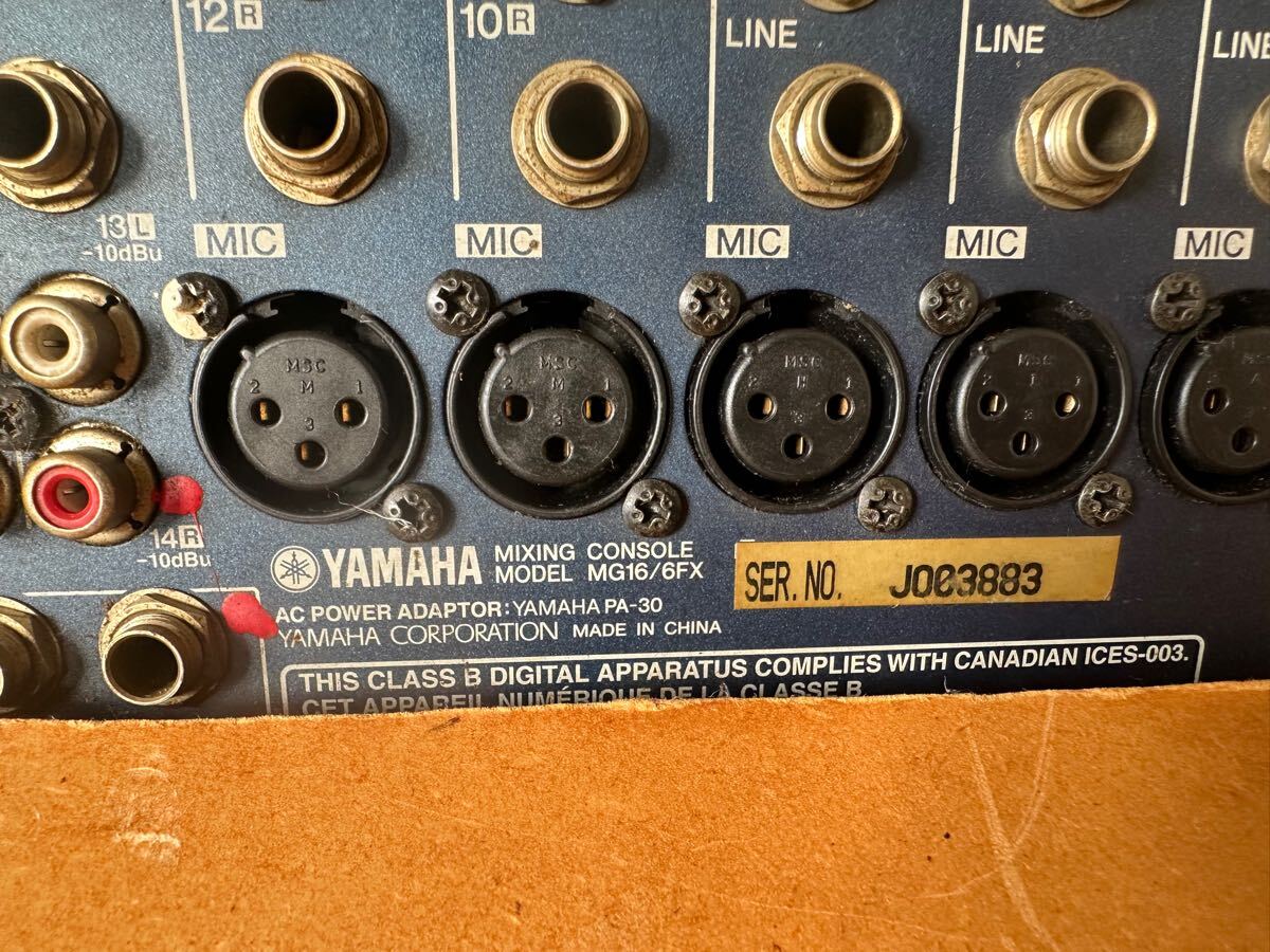 MG16⁄6FX アナログミキサー YAMAHA ヤマハ ミキサー 現状 通電確認済み