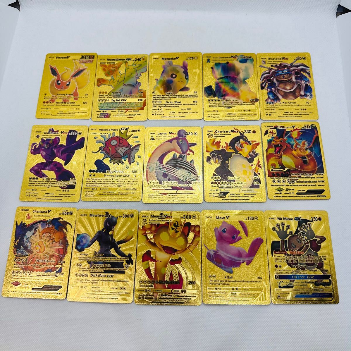 海外版　ポケモンカード　ゴールド　90枚 ポケモンカード 海外版 英語版 金属カード ゴールドカード 15枚 まとめ
