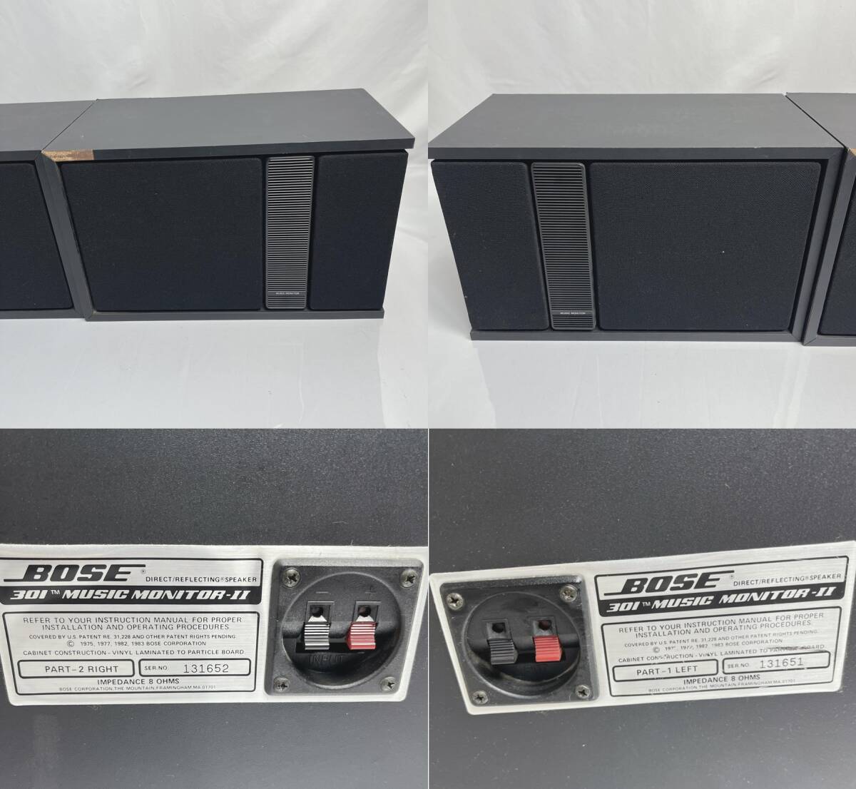 0 BOSE MUSIC ボーズ MONITOR-II スピーカー II スピーカーペア ペア