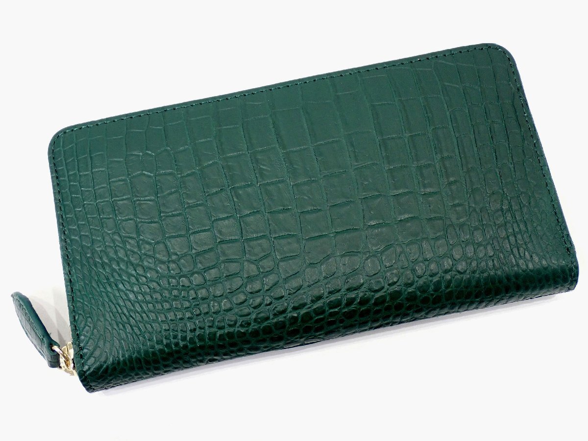  木箱付き 販売時28万円 ヘンローン 本クロコ クロコダイル ラウンドファスナー長財布 財布 グリーン マット メンズ 193(長財布（小銭入れあり）)｜売買されたオークション情報、yahooの商品情 長財布（小銭入れあり）