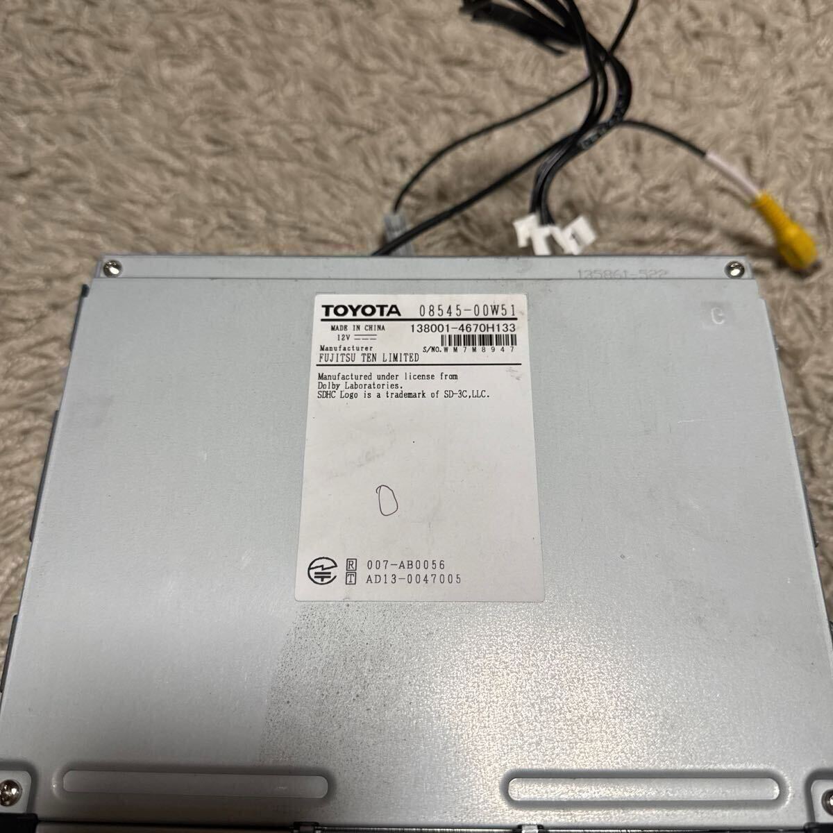 NSZT-W64 SD｜動作確認済｜トヨタ純正｜ZVW30 NHP10 MH23S NCP10 NHP10