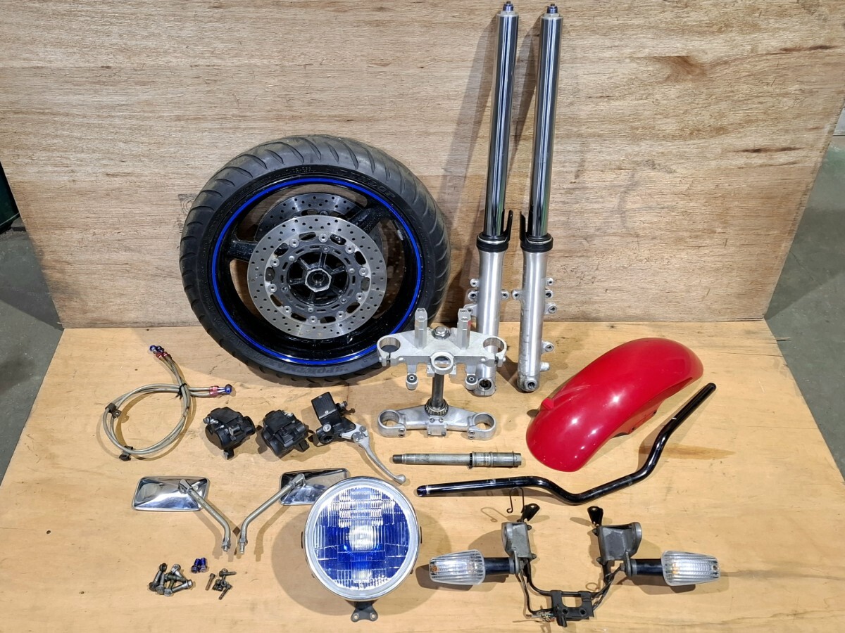 本棚　10月20までの出品です CB750F ボルトオン Φ41 フロント廻りセット！ 純正流用改