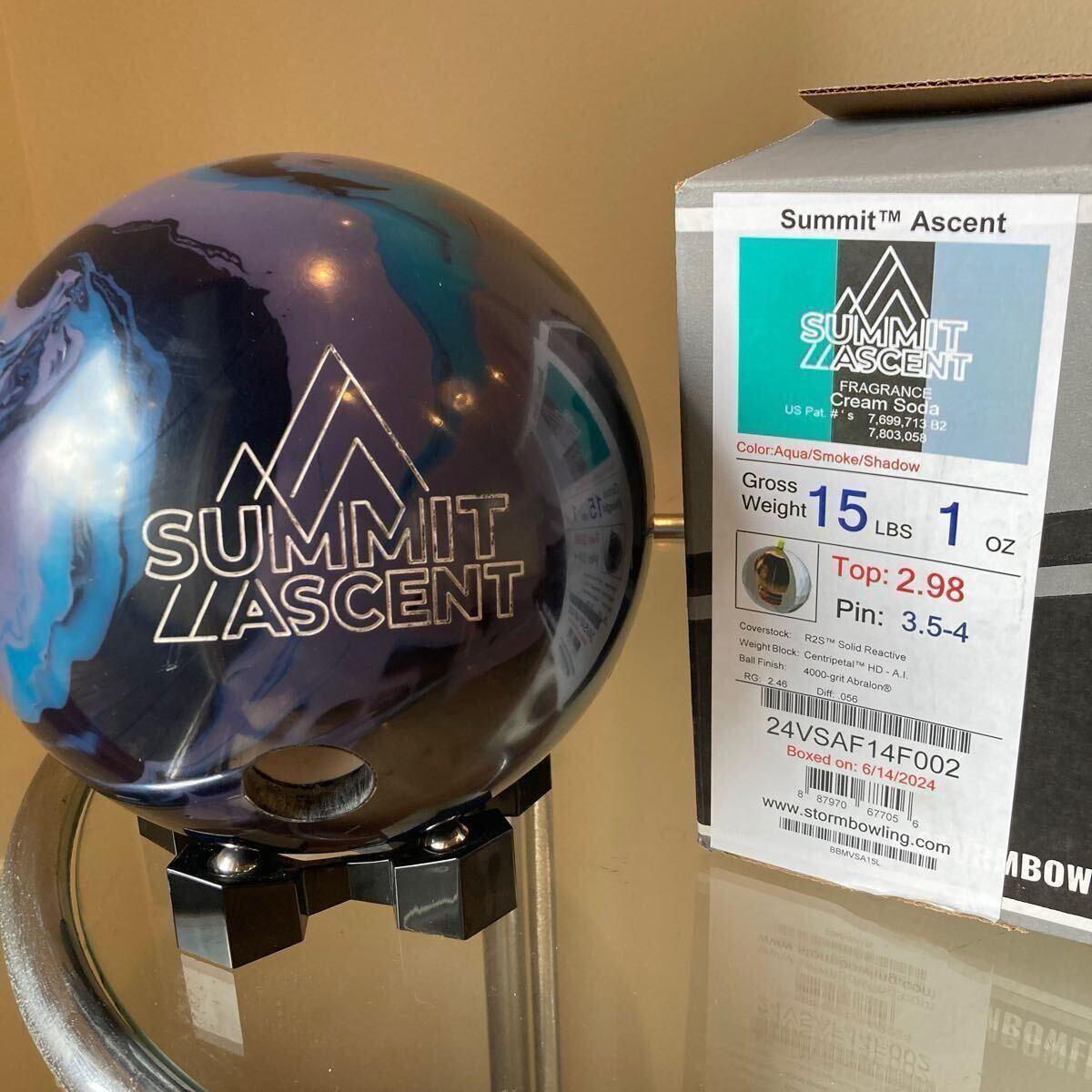 ボウリングボール　STORM SUMMIT ASCENT / ストーム サミット アセント 15ポンド1オンス 【中古】_5