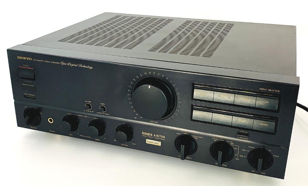 ONKYO Integra A-817XG プリメインアンプ MC対応 1989年製 当時￥78，000【ジャンク】