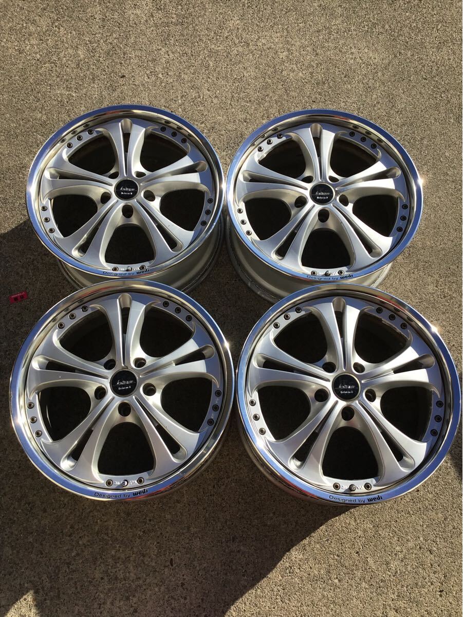 ★希少★Weds kranze ケルベロス2 クレンツェ 社外アルミホイール 18×8J+46 114.3-5H 中古品4本 クレンツェ ケルベロス2 18インチ LXZ 5901深リム CERBERUS