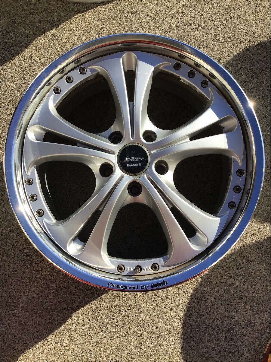 ★希少★Weds kranze ケルベロス2 クレンツェ 社外アルミホイール 18×8J+46 114.3-5H 中古品4本 クレンツェ ケルベロス2 18インチ LXZ 5901深リム CERBERUS