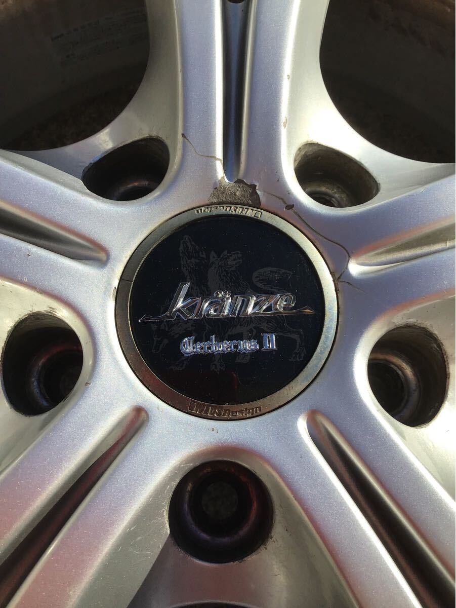 ★希少★Weds kranze ケルベロス2 クレンツェ 社外アルミホイール 18×8J+46 114.3-5H 中古品4本 クレンツェ ケルベロス2 18インチ LXZ 5901深リム CERBERUS