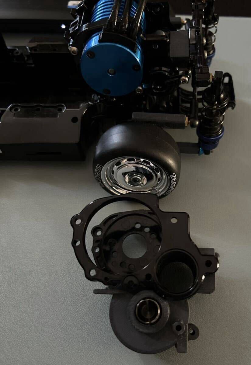 タミヤM06シャーシ ミドシップ改造パーツ 3Dプリンターカーボン混入