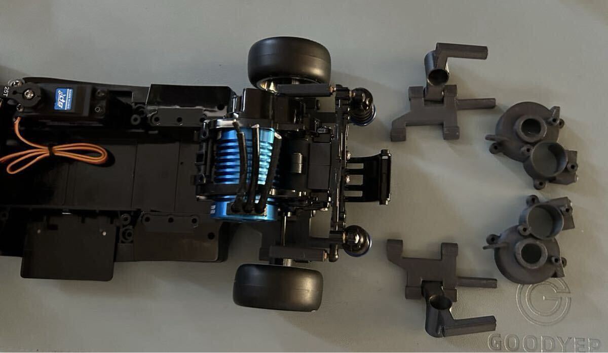 タミヤM06シャーシ ミドシップ改造パーツ 3Dプリンターカーボン混入
