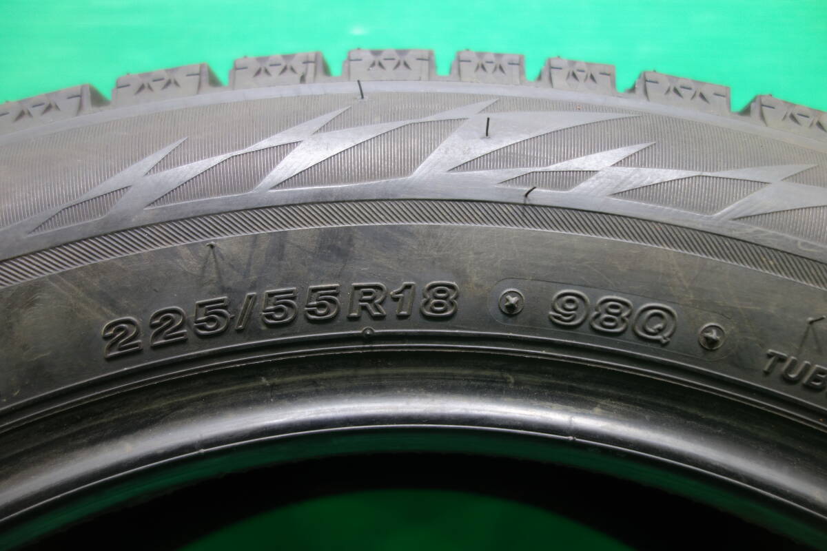 M763-22 送料無料 225/55R18 スタッドレスタイヤ 1本 ブリヂストン