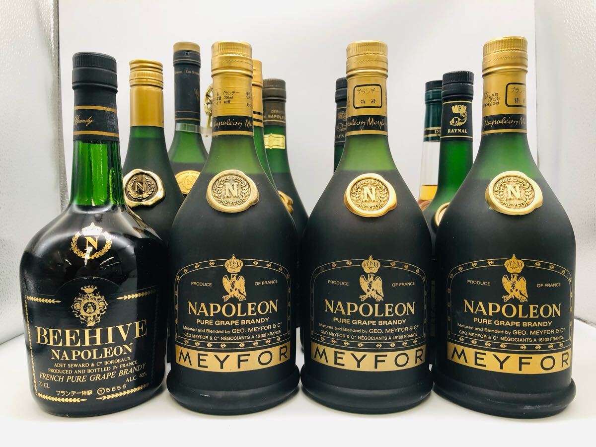 ナポレオンなどブランデーのまとめ売り 未開栓】brandy NAPOLEONE ブランデー ナポレオン 12本セット まとめ