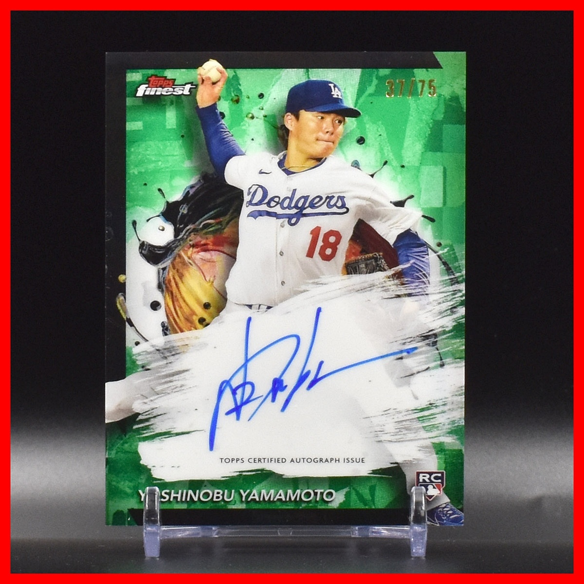 山本由伸 Topps 0 直筆サインカード 75枚限定 Yoshinobu Yamamoto 