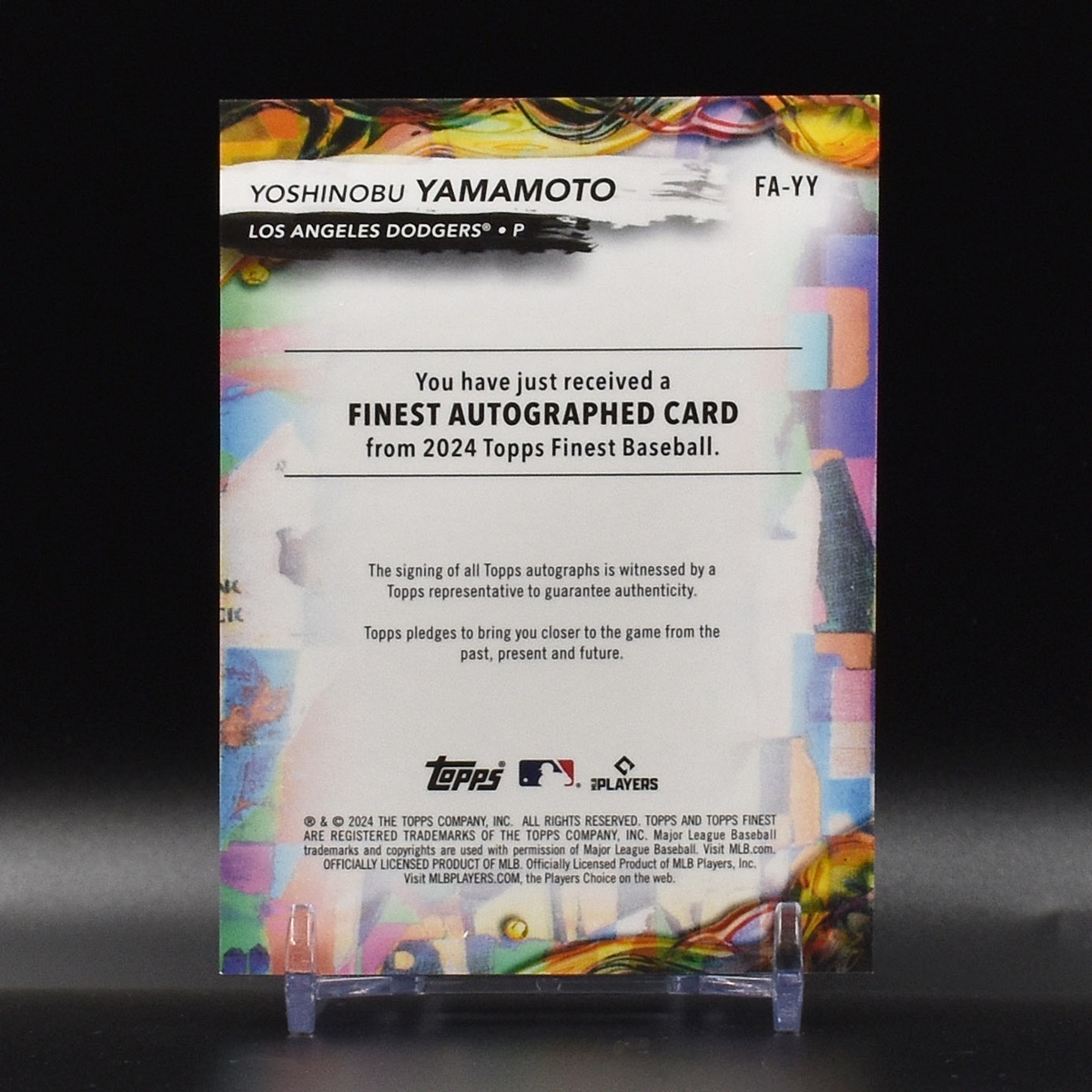 山本由伸 Topps 0 直筆サインカード 75枚限定 Yoshinobu Yamamoto 